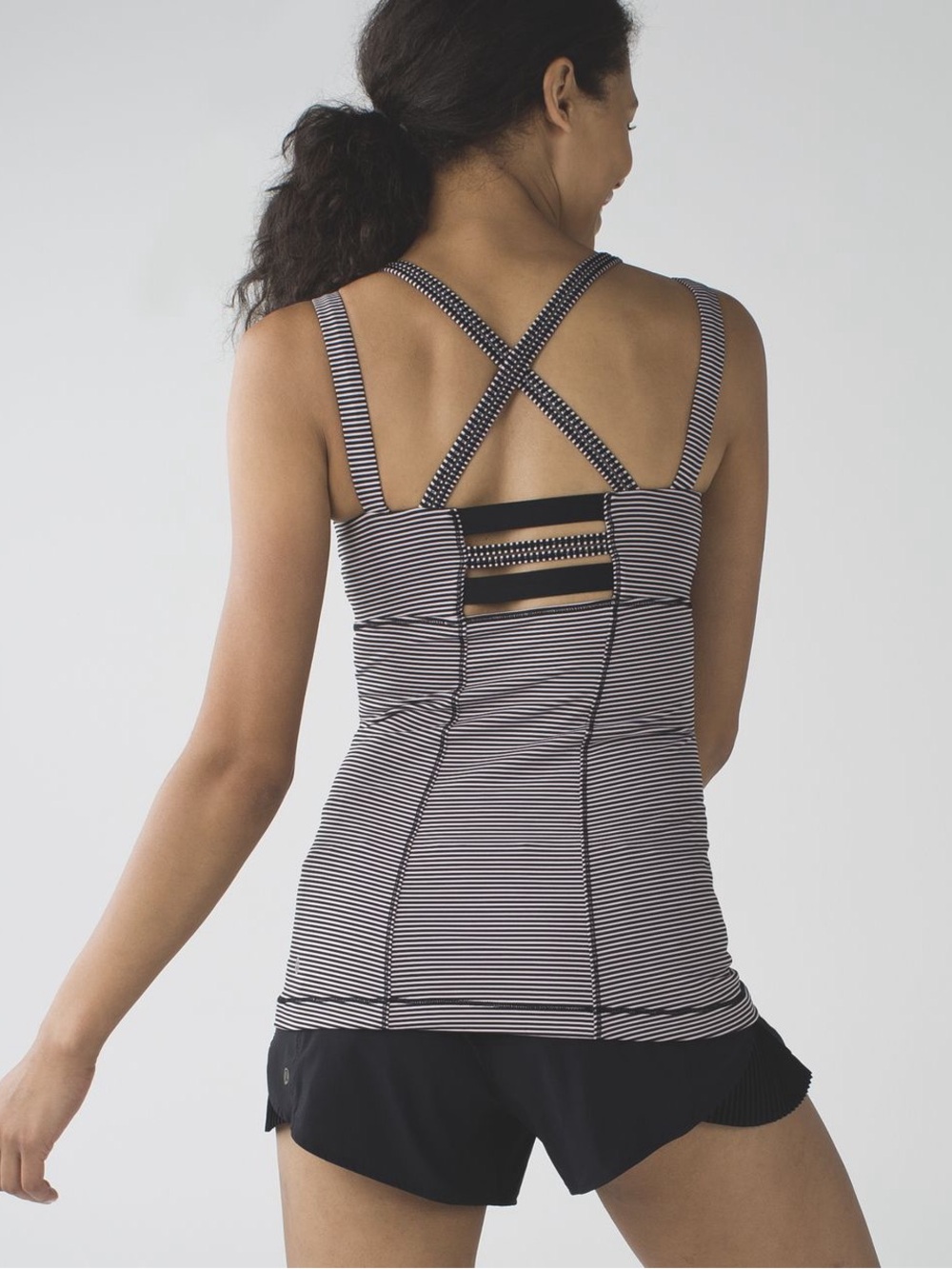 Lululemon Happy Strappy Tank Stripped yoga Pilates training activewear outdoor